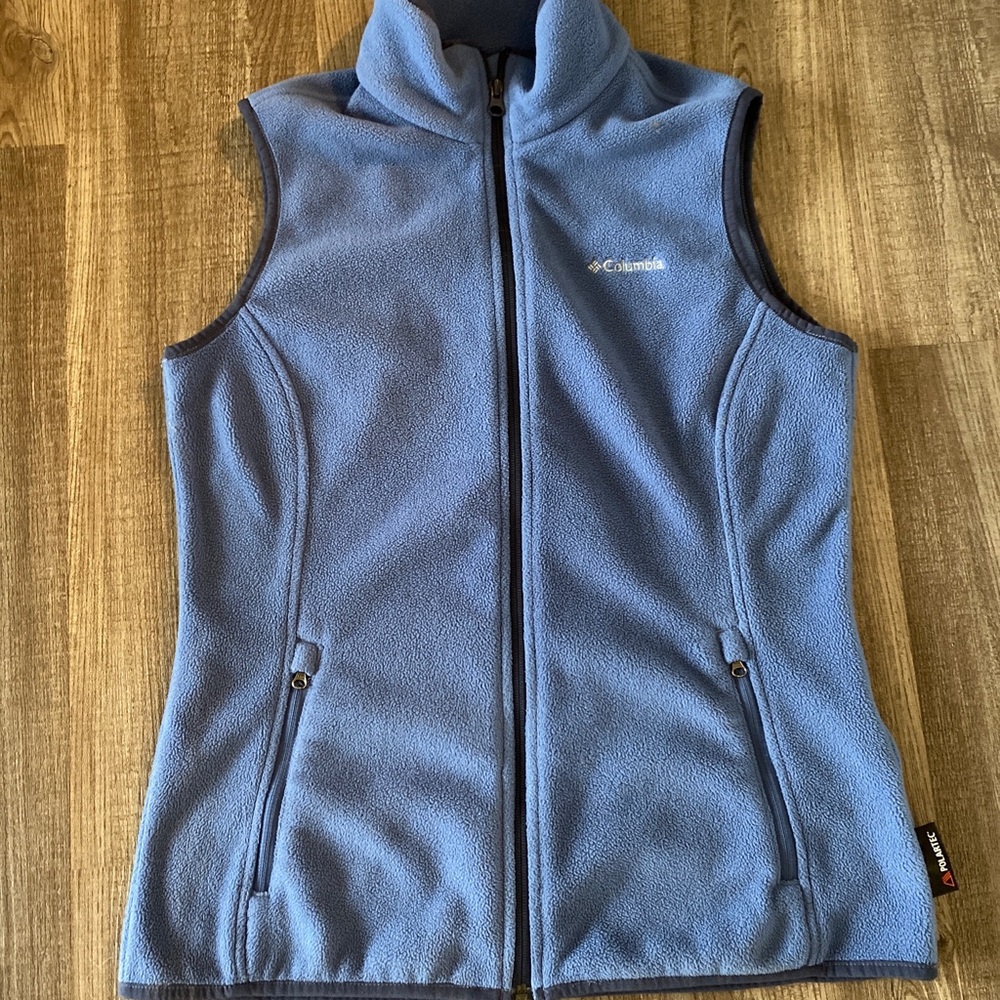 Columbia Blue Fleece Vest